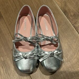 Nordstrom silver bow flats